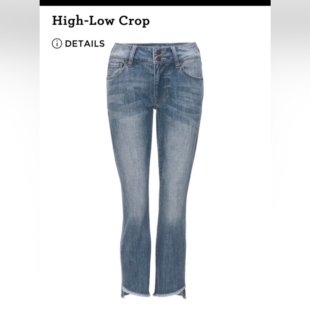 CAbi Women's hi low crop Jeans style #6070